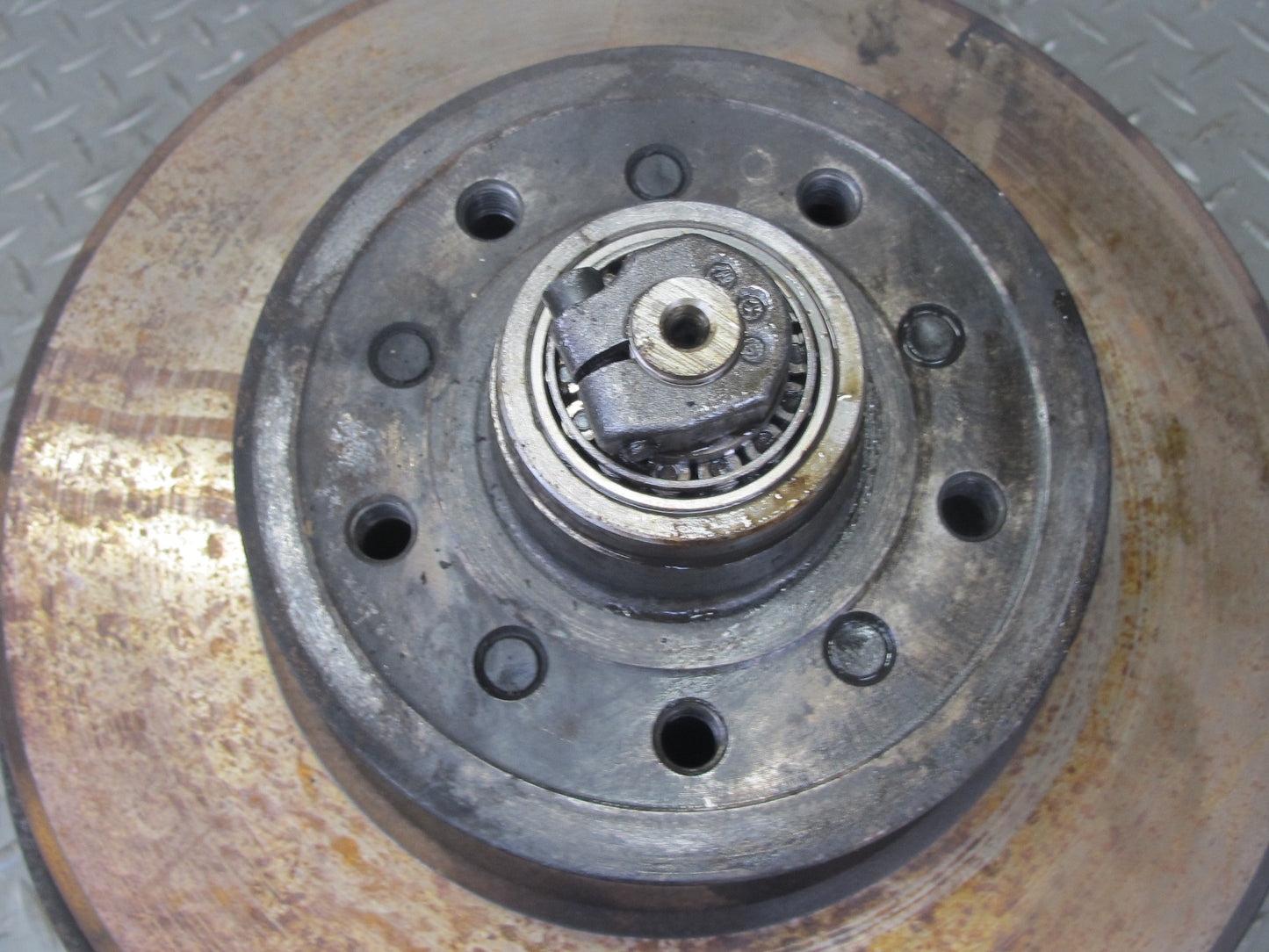 86-91 Mercedes W126 Front Right Spindle Knuckle Wheel Hub Bearing Rotor OEM
