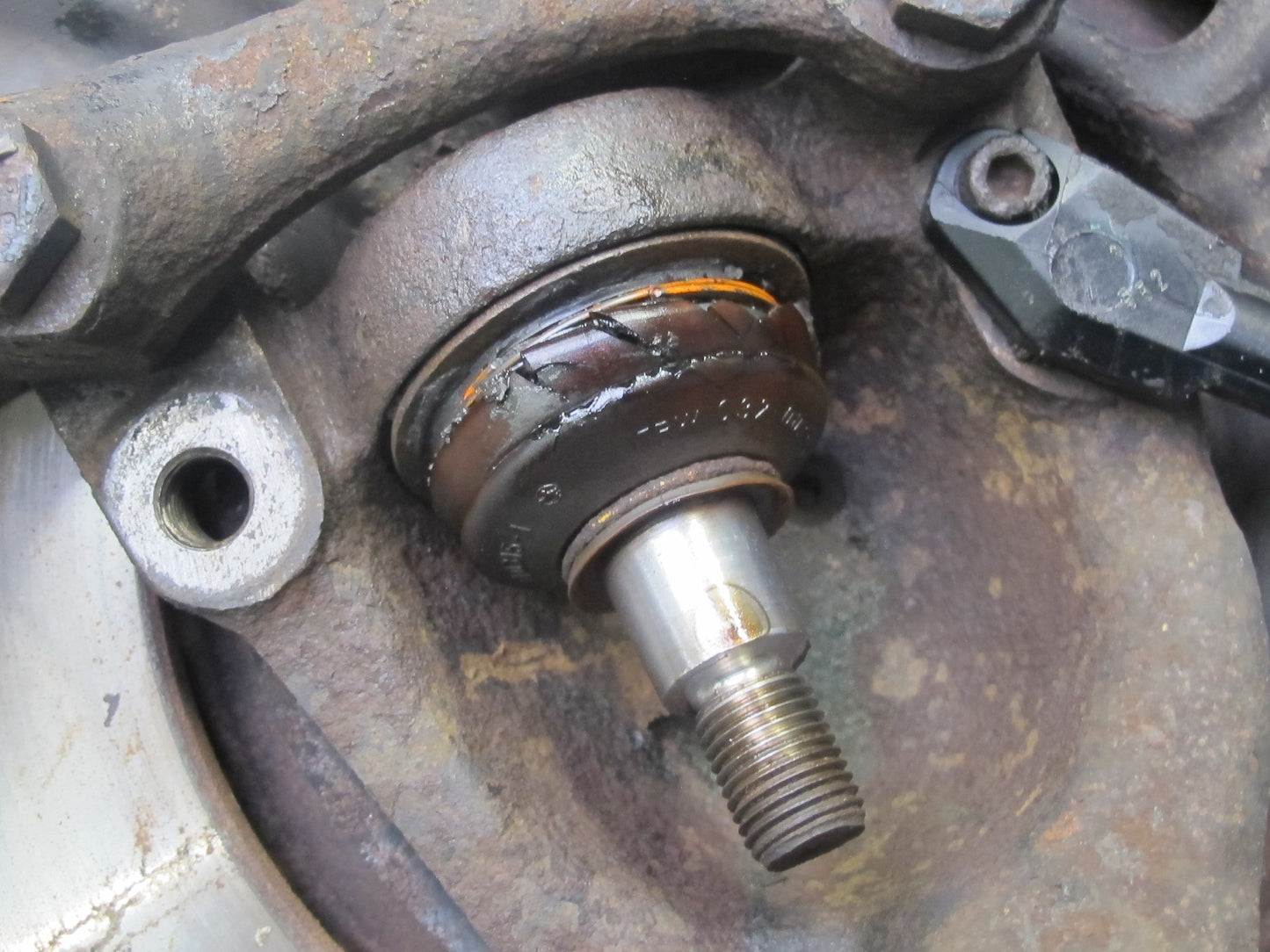 86-91 Mercedes W126 Front Right Spindle Knuckle Wheel Hub Bearing Rotor OEM