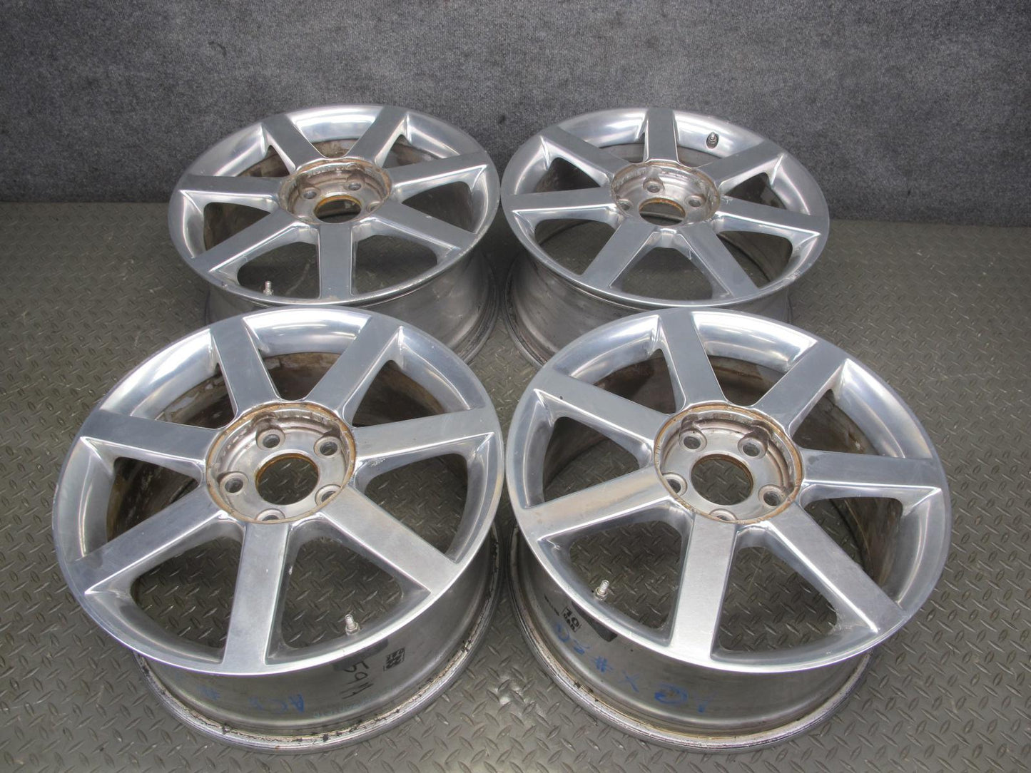 2004-2008 Cadillac XLR R18 18" 7-SPOKE Alloy Wheel Rim 18X8J ET61 Set of 4
