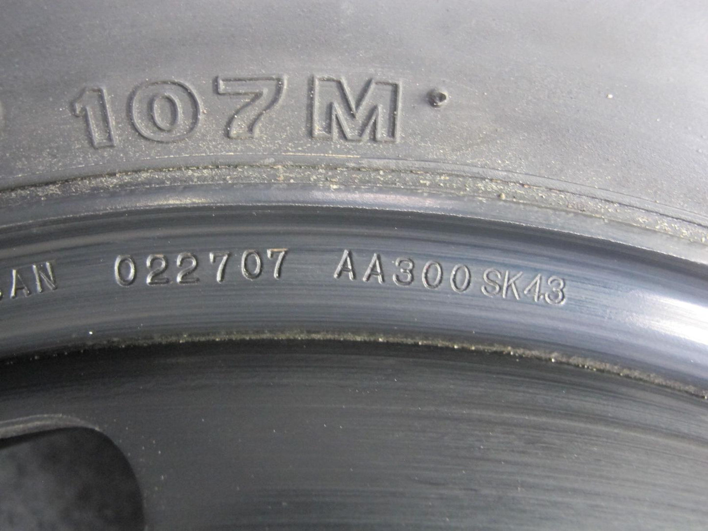 07-09 Nissan 350Z Convertible Spare Tire R17 17" Wheel 17x4JJ 145/80 107M OEM