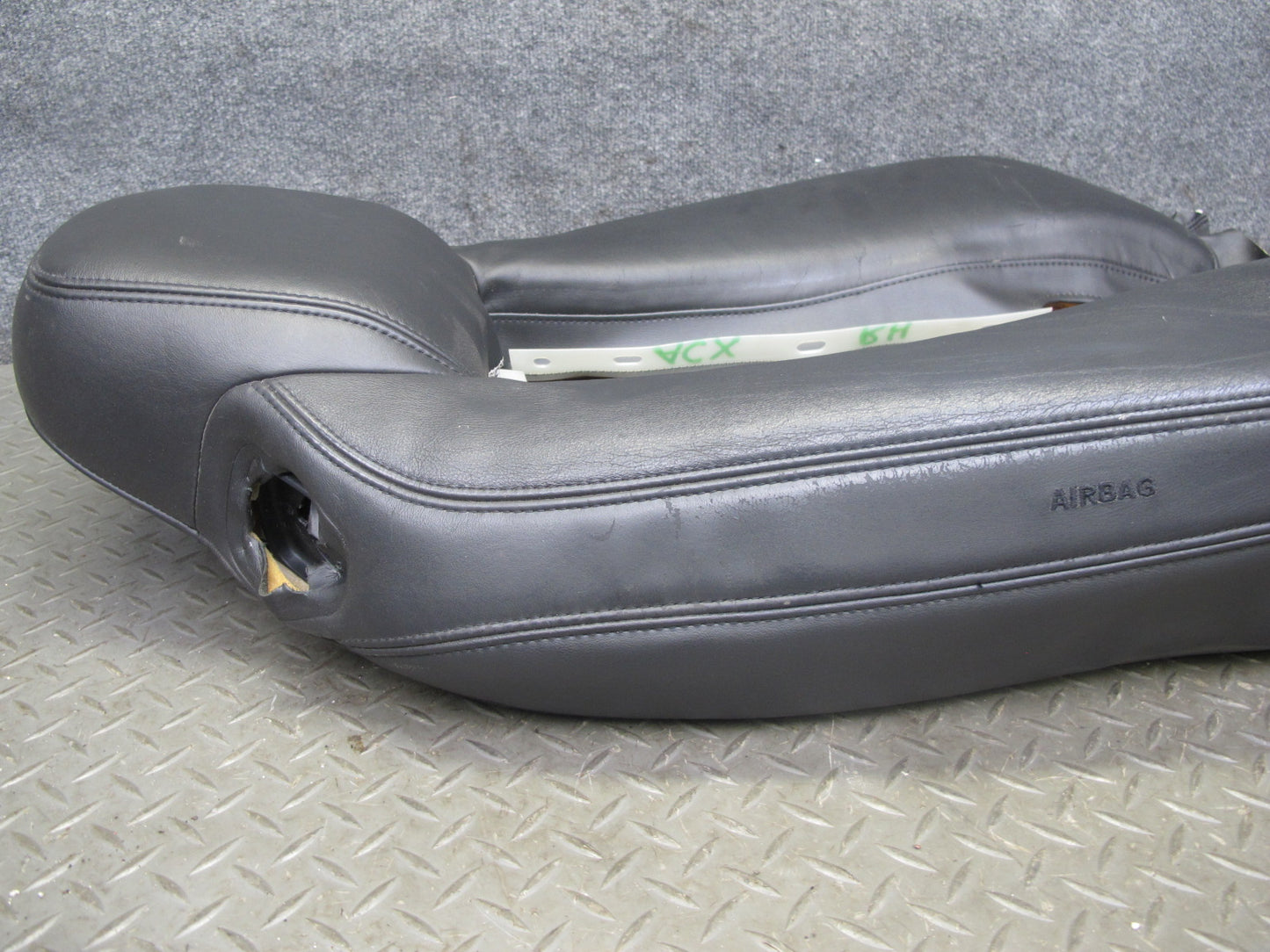 2004-2009 Cadillac XLR Front Right Side Seat Upper Leather Cushion Black