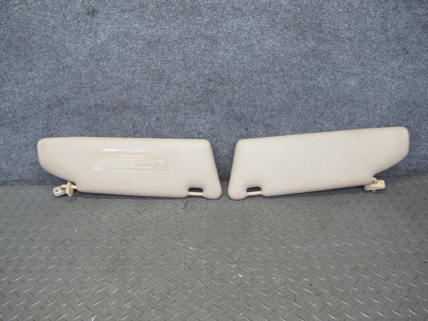94-99 Mercedes W140 Set of 2 Front Left & Right Sun Visor OEM