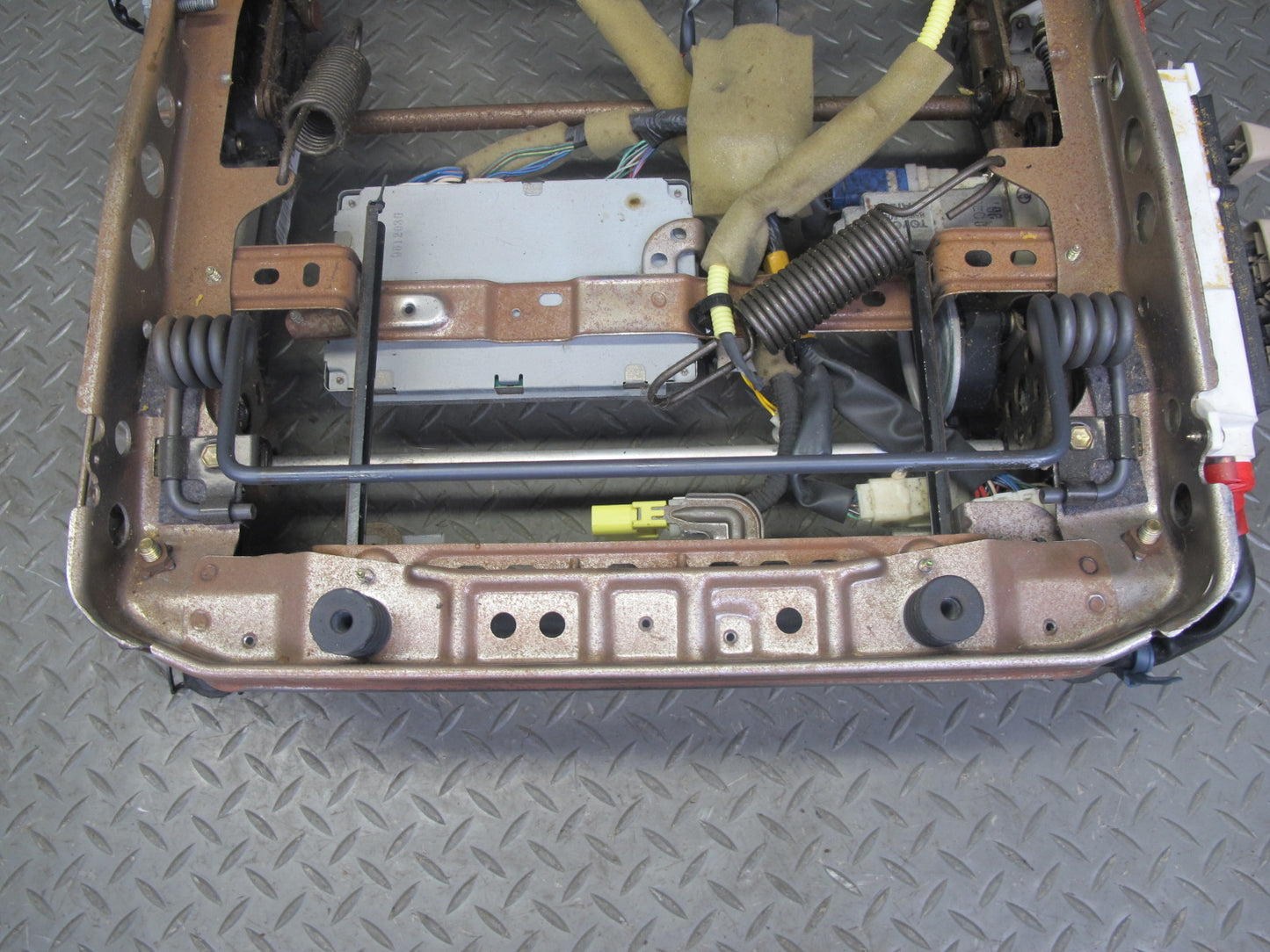 1997 Lexus LS400 Front Left Seat Lower Frame Track Rail w Motor & Module OEM