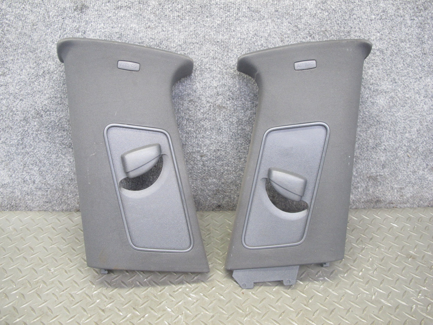 06-09 VW Rabbit Golf GTI R32 2-DR Left & Right B Pillar Trim Cover Panel Set OEM
