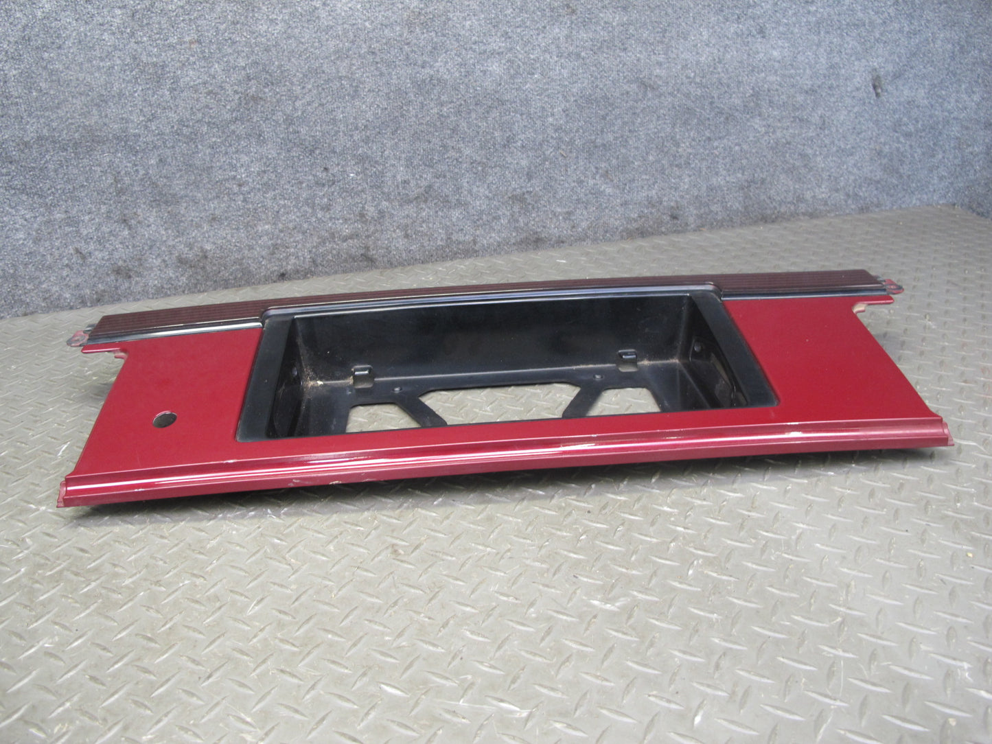 86-88 Toyota Supra MA70L MK3 Rear License Plate Trim w Lights RED Pearl Mica OEM