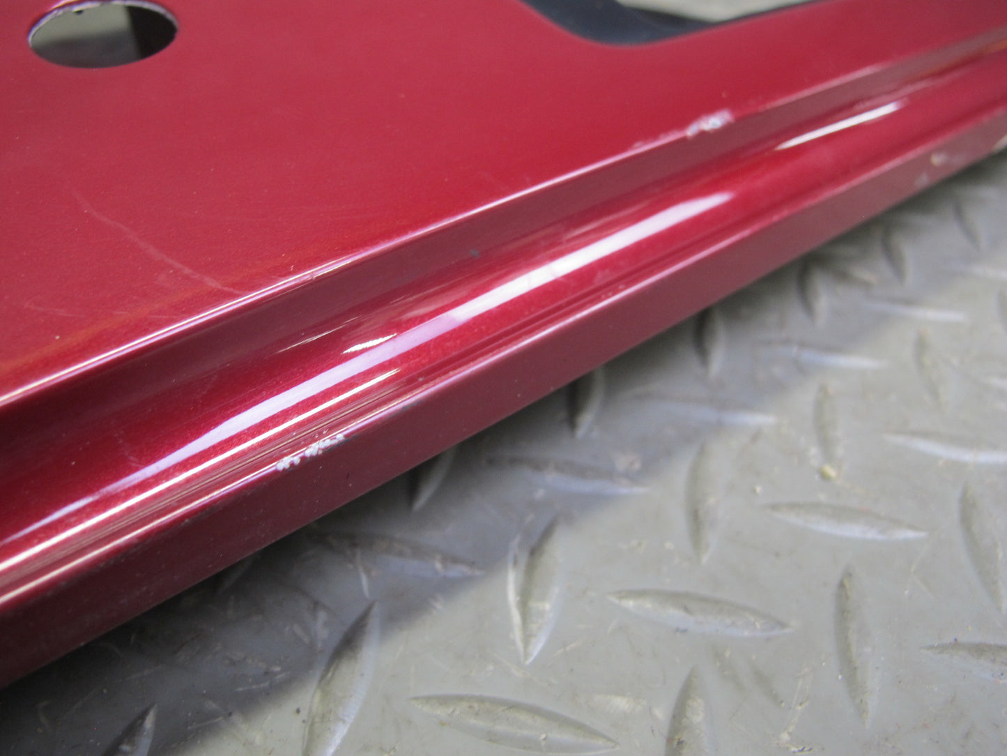 86-88 Toyota Supra MA70L MK3 Rear License Plate Trim w Lights RED Pearl Mica OEM