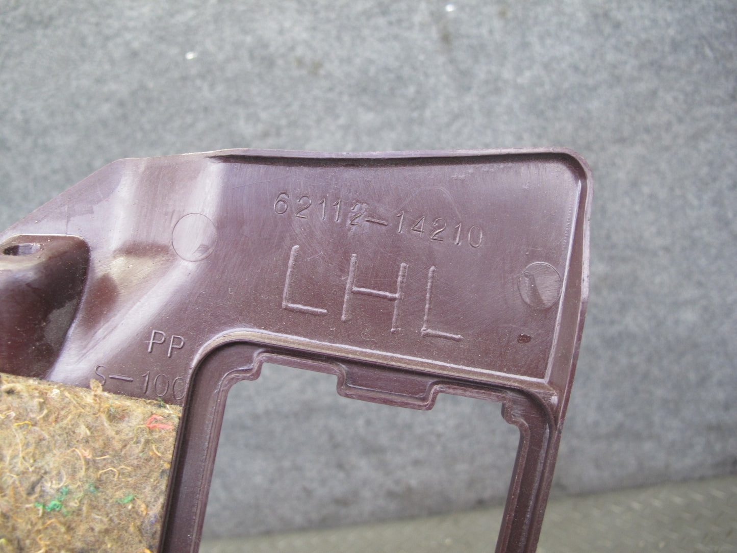 86-92 Toyota Supra MK3 Front Left & Right Kick Trim Cover Panel Set Maroon OEM