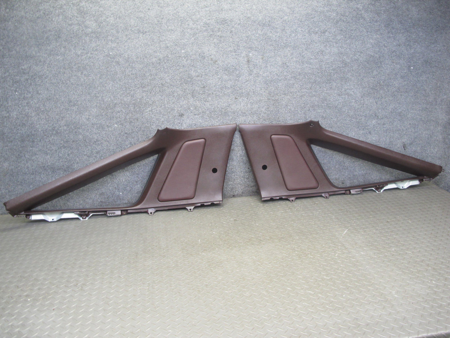 86-92 Toyota Supra MA70L Rear Quarter Window Trim Cover Panel Set Maroon OEM