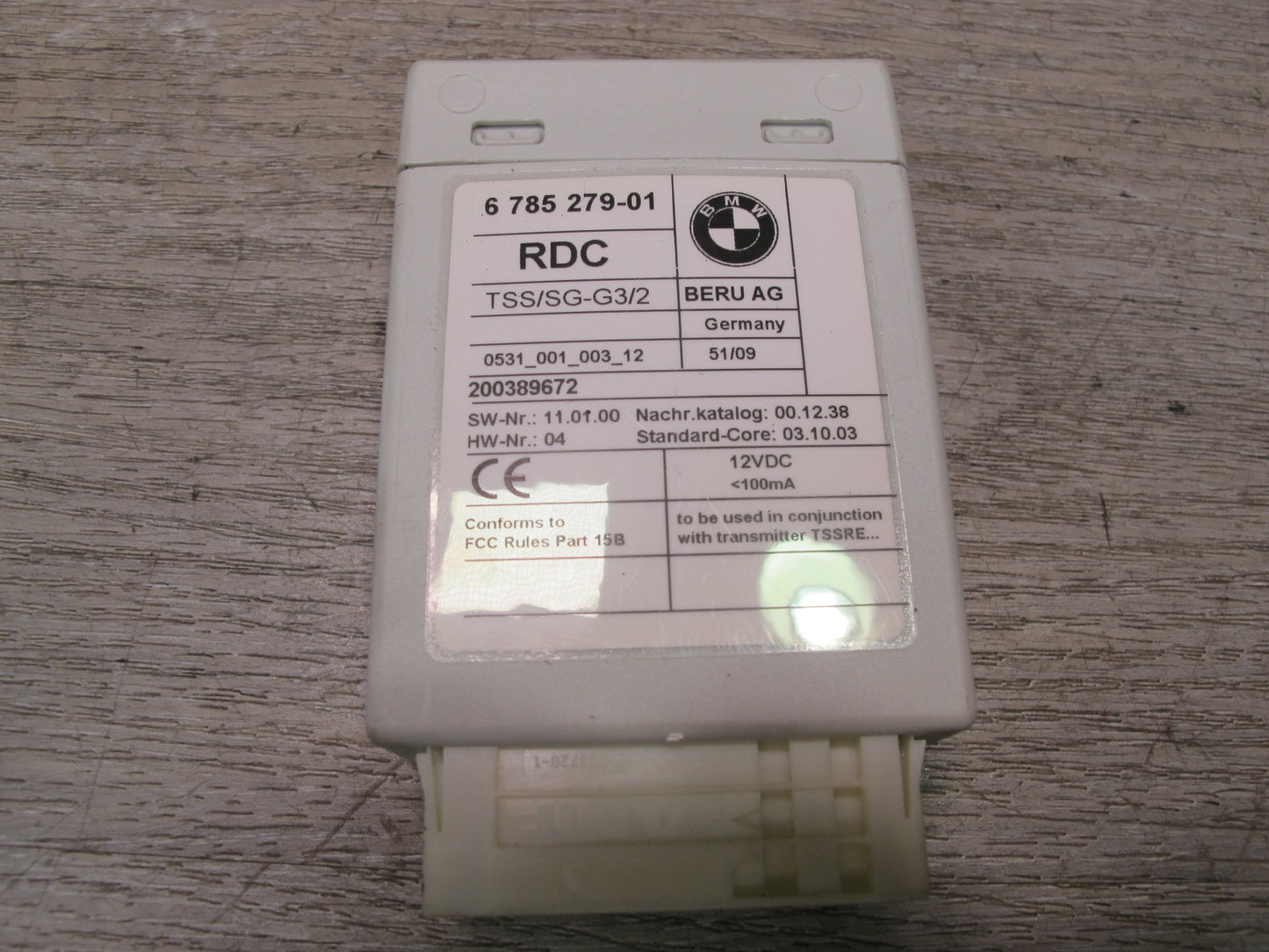 2008-2014 BMW E71 E72 X6 RDC Tire Pressure Monitor Sensor 6785279