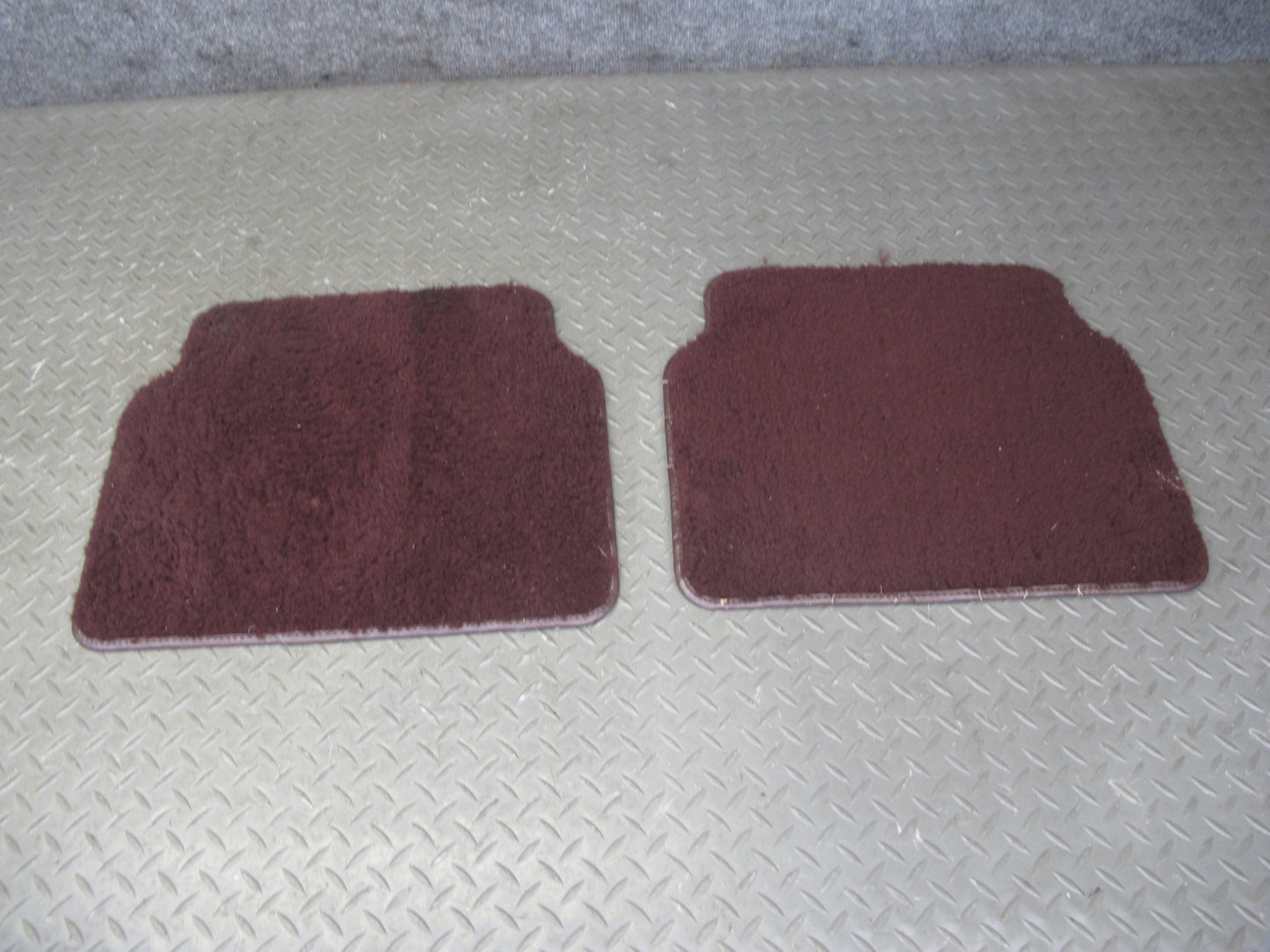 86-92 Toyota Supra MK3 Set of 2 Rear Left & Right Carpet Floor MAT Maroon OEM