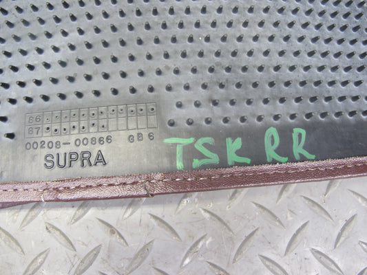86-92 Toyota Supra MK3 Set of 2 Rear Left & Right Carpet Floor MAT Maroon OEM