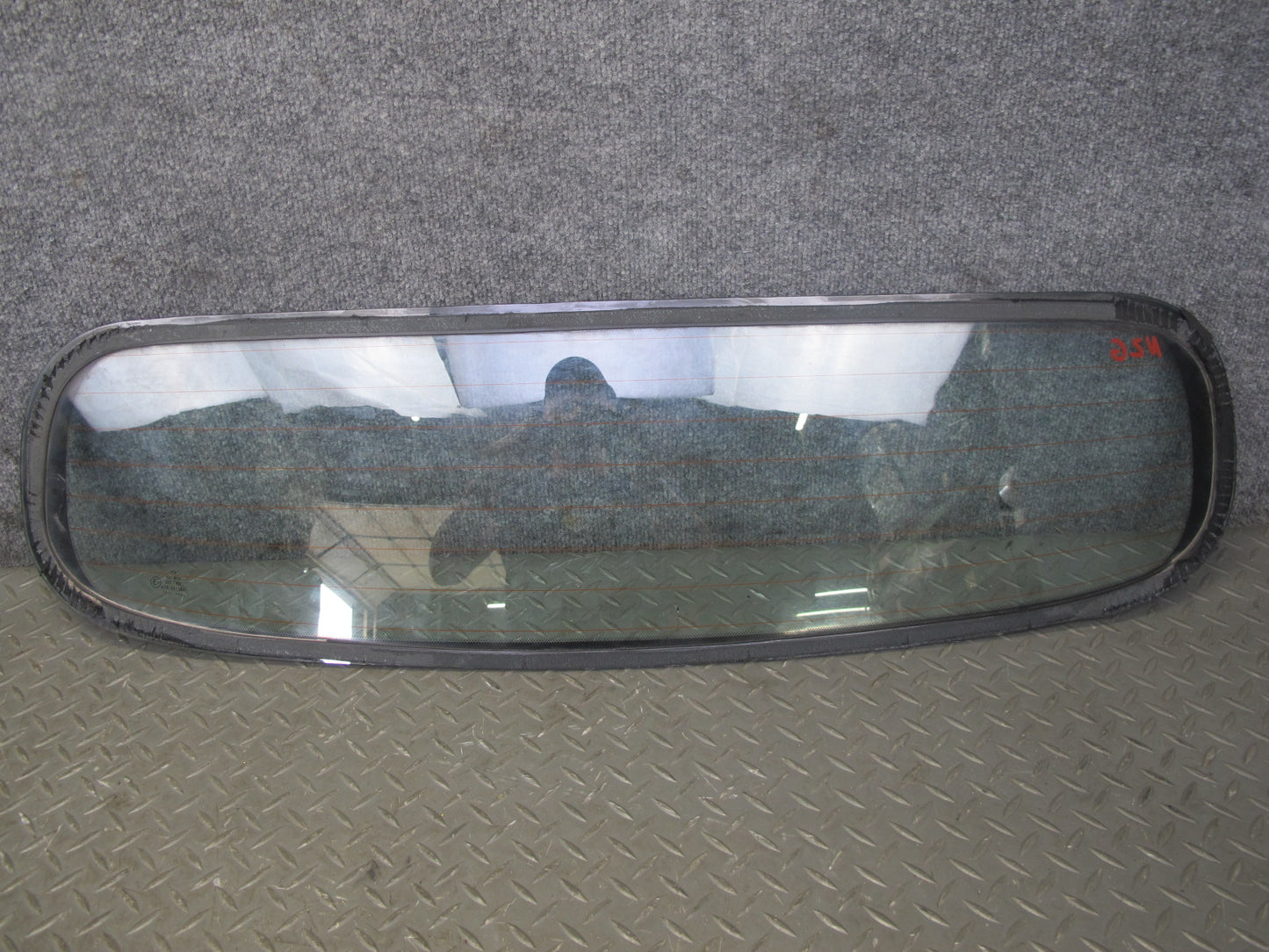 07-09 Nissan Z33 350Z Convertible Rear Back Soft TOP Heated Glass Window OEM