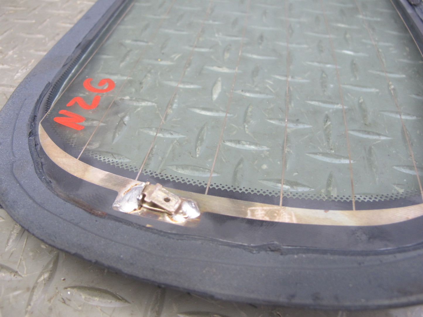07-09 Nissan Z33 350Z Convertible Rear Back Soft TOP Heated Glass Window OEM