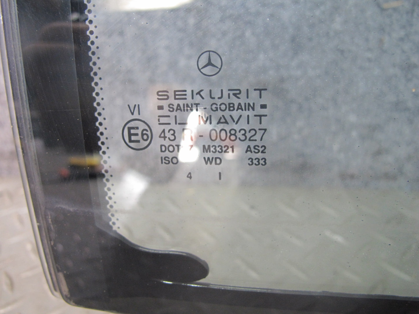 94-99 Mercedes W140 S-class Sedan Rear Right Door Glass Window OEM