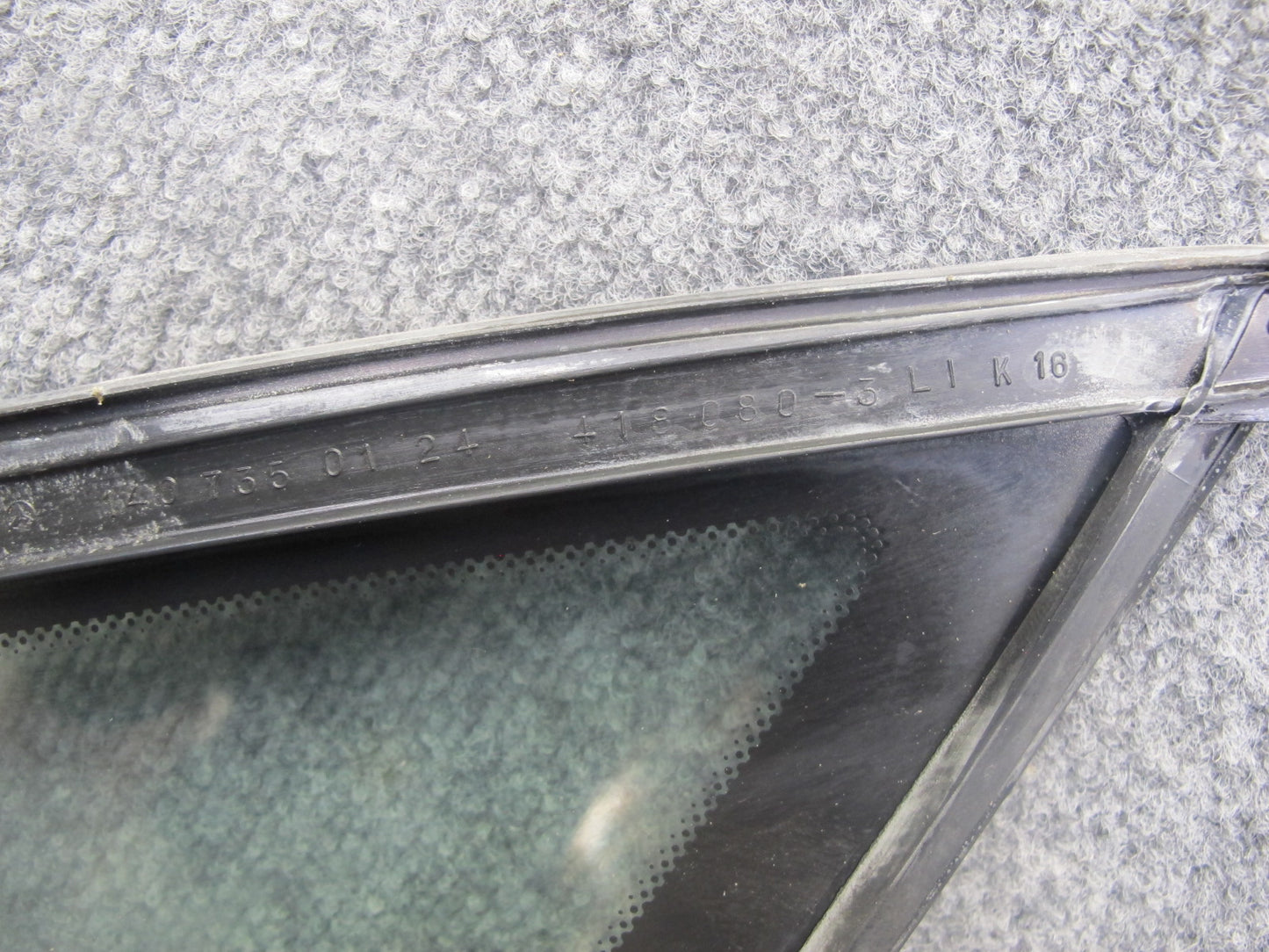 94-99 Mercedes W140 S-class Rear Left Door Quarter Corner Glass Window OEM