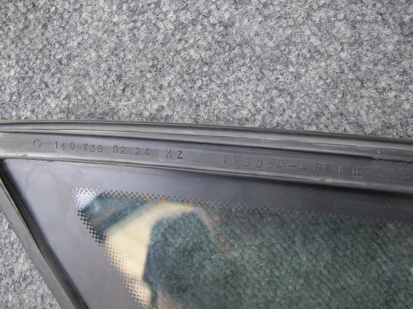 94-99 Mercedes W140 S-class Rear Right Door Quarter Corner Glass Window OEM