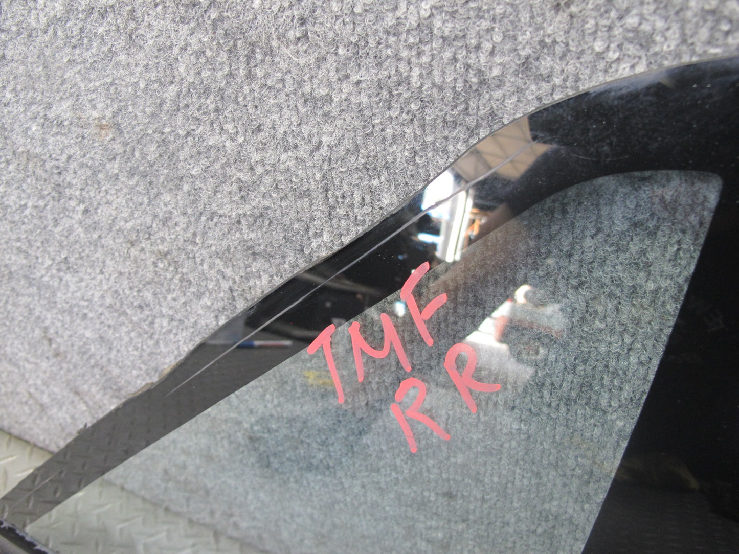 85-89 Toyota MR2 AW15 Rear Right Quarter Window Glass w Molding OEM