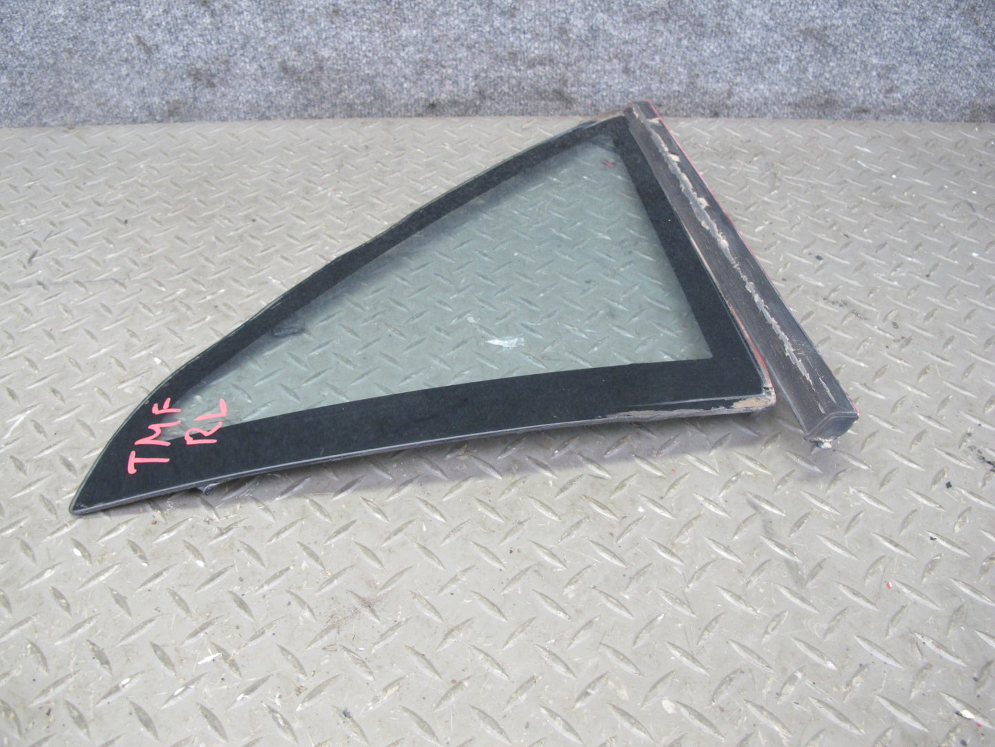 85-89 Toyota MR2 AW15 Rear Left Quarter Window Glass w Molding OEM