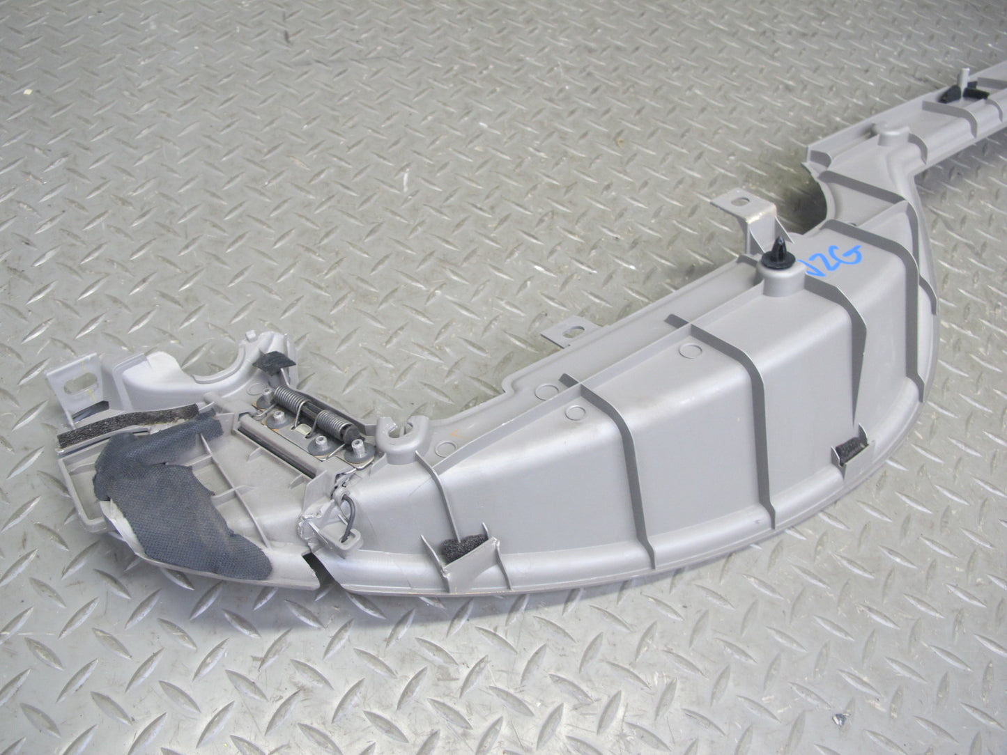 04-09 Nissan 350Z Z33 Convertible Rear Behind Seat Upper Trim Panel Gray OEM