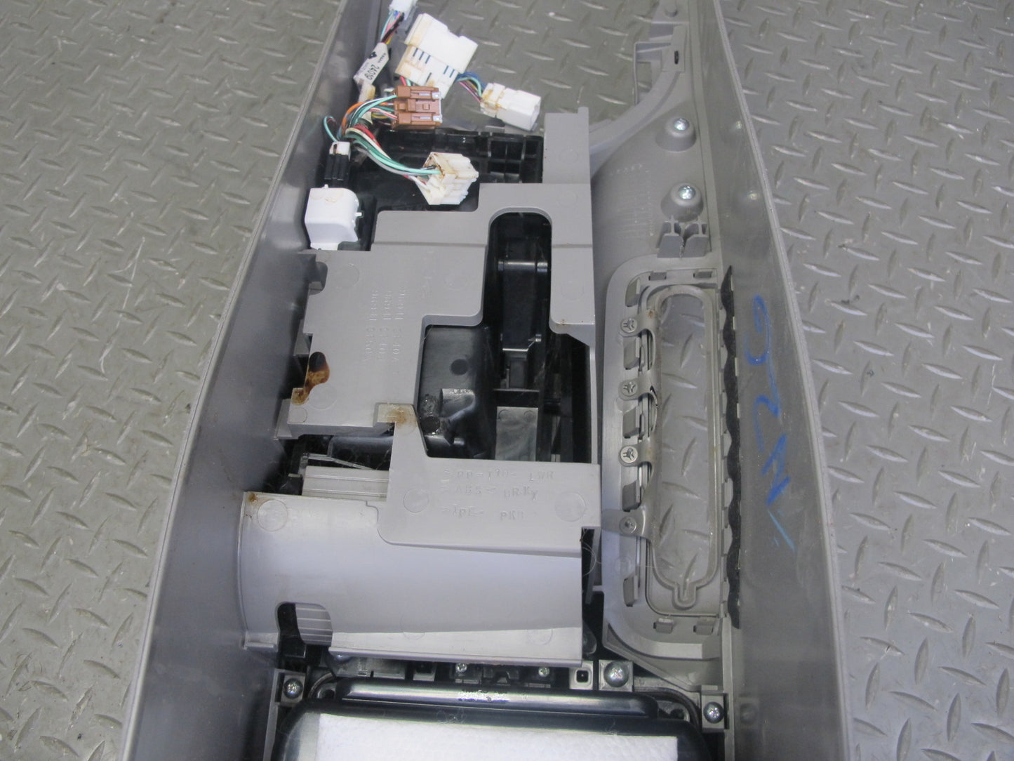 07-09 Nissan 350Z Z33 Convertible A/T Center Console Trim Cover Panel Gray OEM