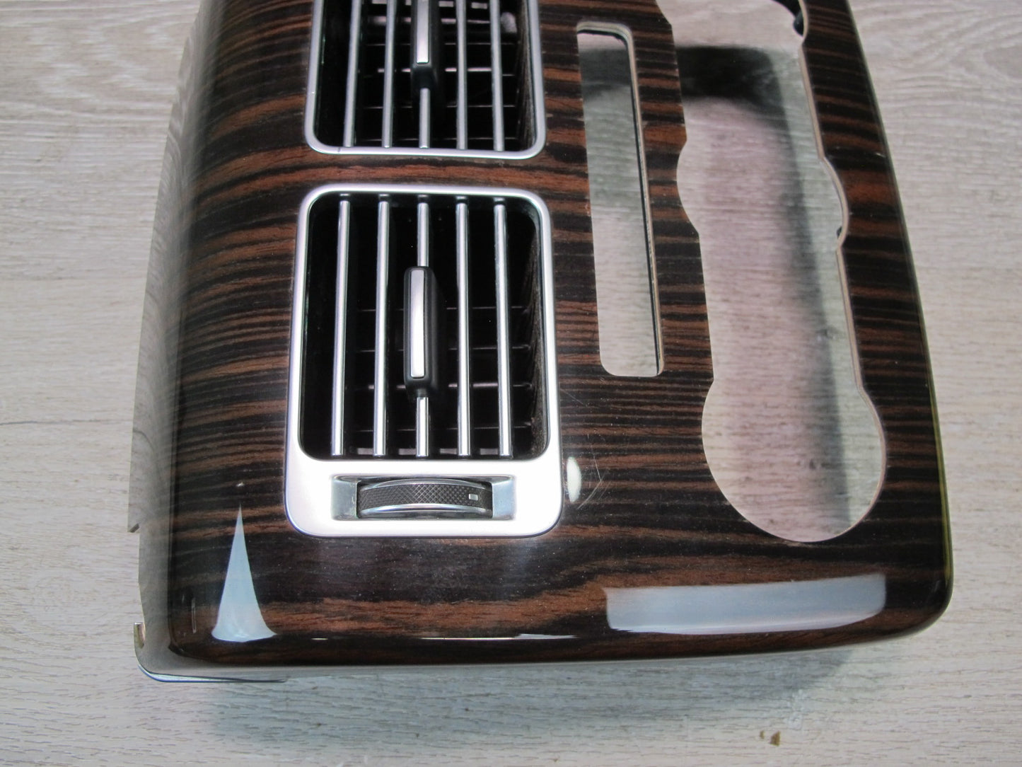 2013-2017 Land Range Rover L405 Rear Center Console Wood Trim Panel w Air Vent