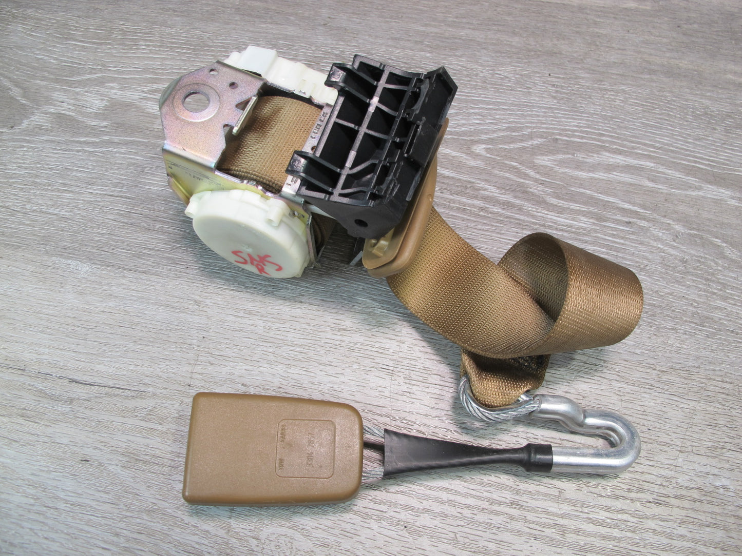 07-09 MERCEDES W221 S-CLASS REAR RIGHT CENTER LEFT SIDE SEATBELT RETRACTOR SET OEM