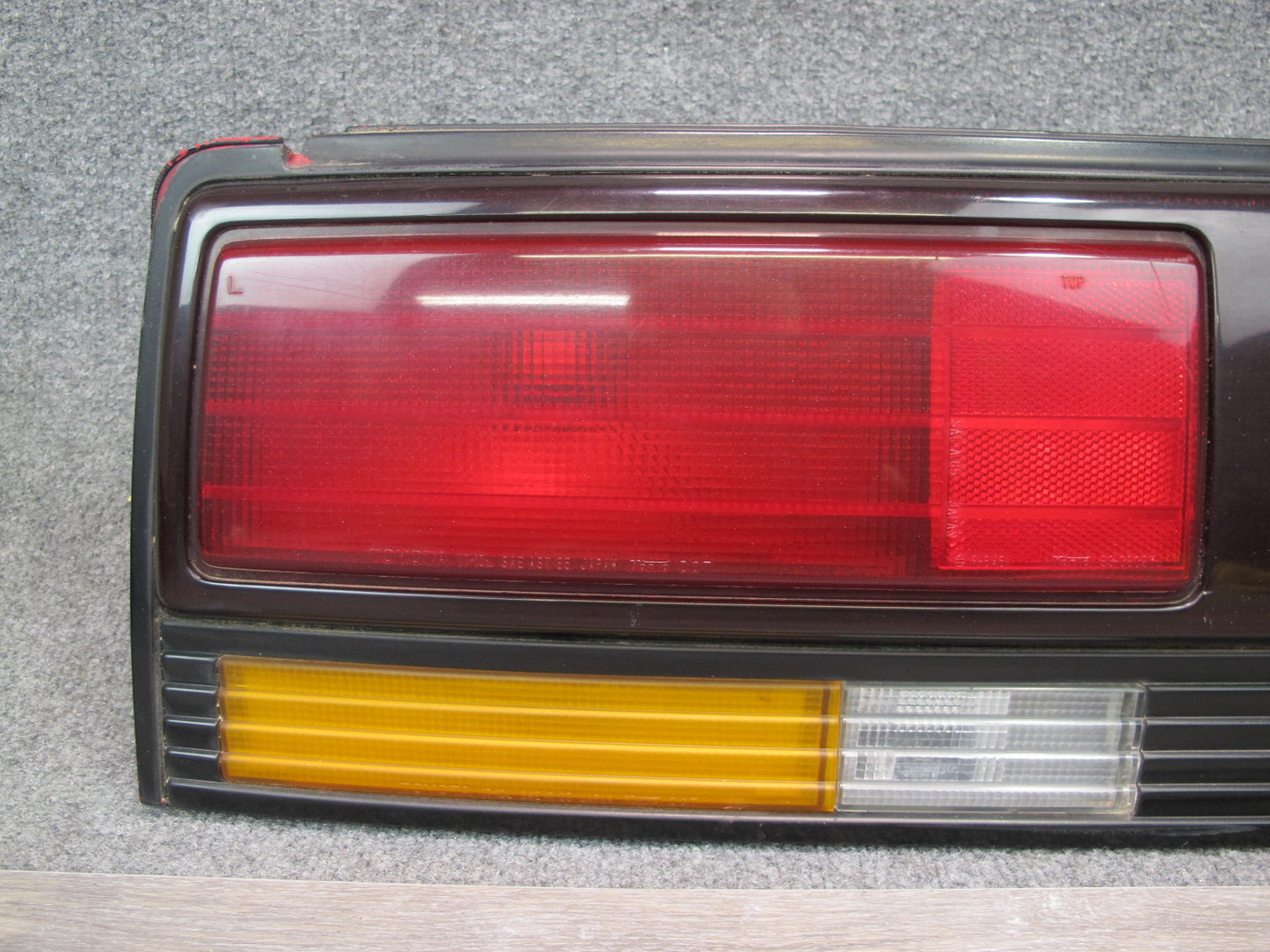 87-89 Toyota MR2 Rear Taillight Lamp Side Marker Light License Plate Set OEM
