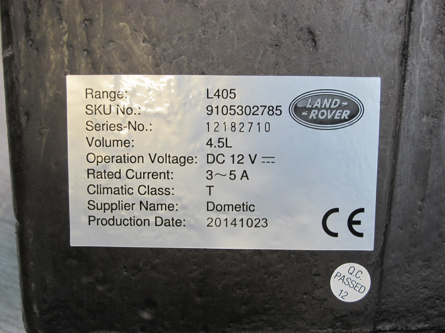 2013-2022 Land Range Rover L405 Center Console Fridge