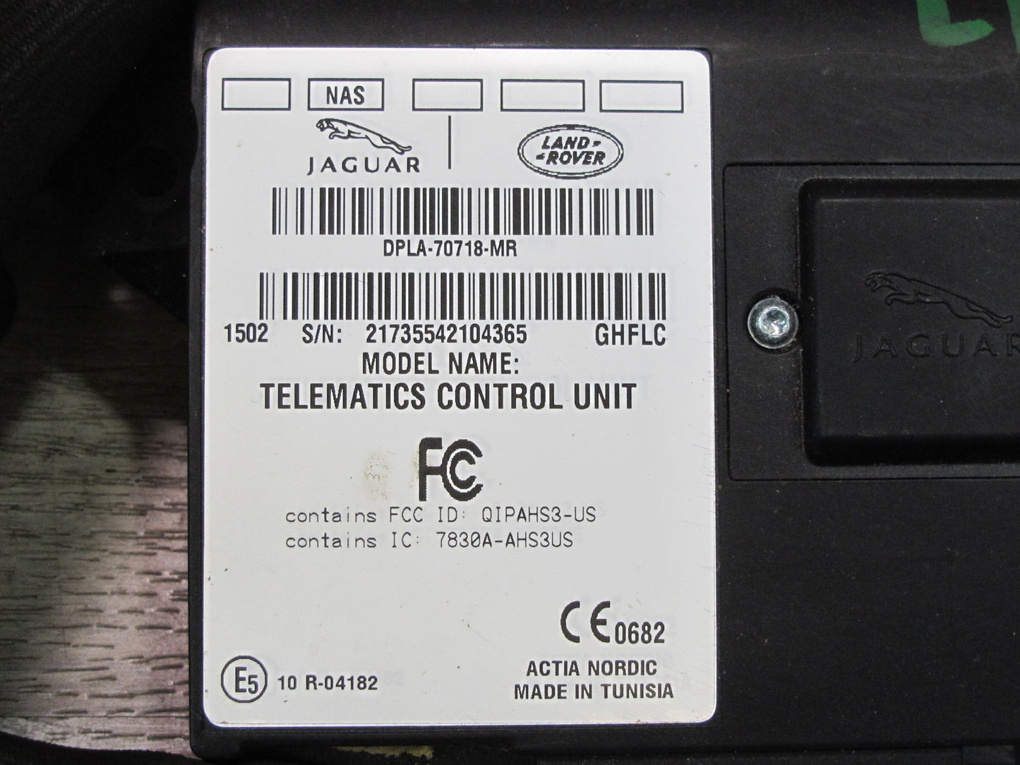 2015-2016 Land Range Rover L405 Telematics Control Module DPLA-70718-MR