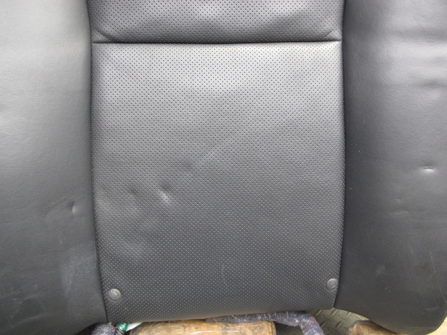 2008 Lexus LS600h Rear Right Leather Seat Upper Cushion Black w Adjust Frame OEM