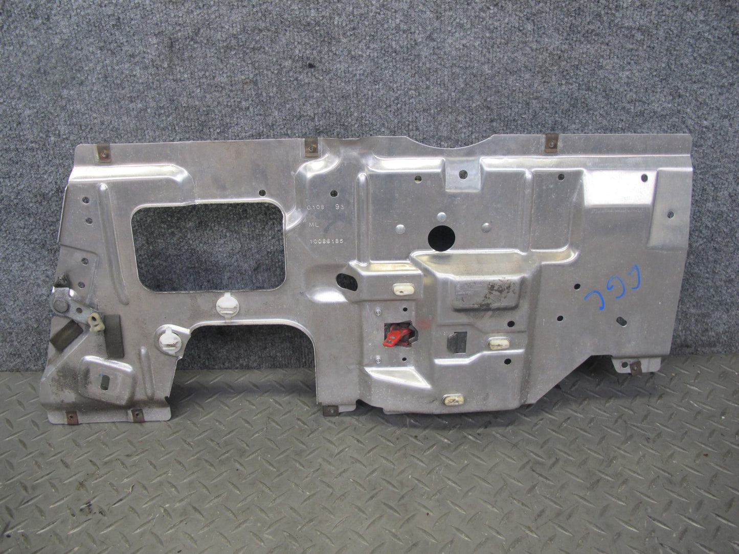 90-93 Chevrolet Corvette C4 Left Inner Door Mounting Panel w Handle OEM