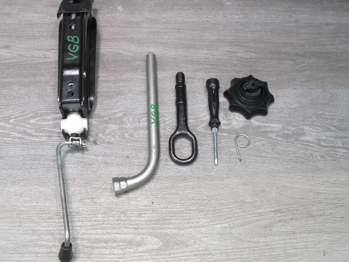 10-14 VW Golf MK6 R GTI Emergency Spare Tire Lift Jack Wrench Tool KIT Set OEM