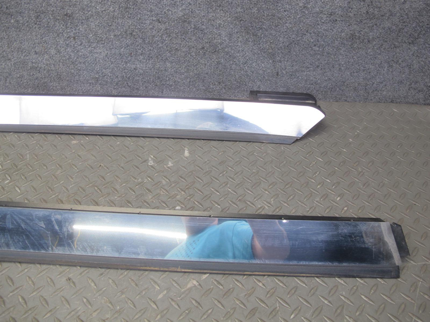 2003-2009 Hummer H2 Front Right & Left Side Roof Rack Rail Cover Molding Set