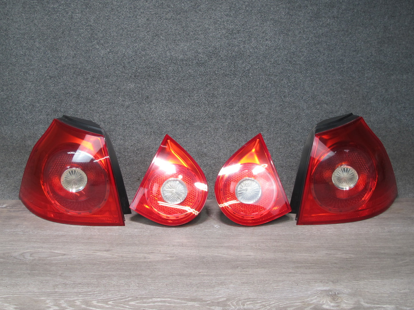 06-09 VW MK5 R32 GTI Rabbit Set of 4 Rear Inner & Outer Tail Light Lamp OEM