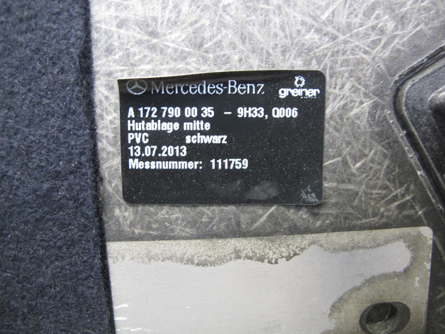 2012-2020 Mercedes R172 SLK SLC Convertible TOP Roof Rear Cover Panel Trim