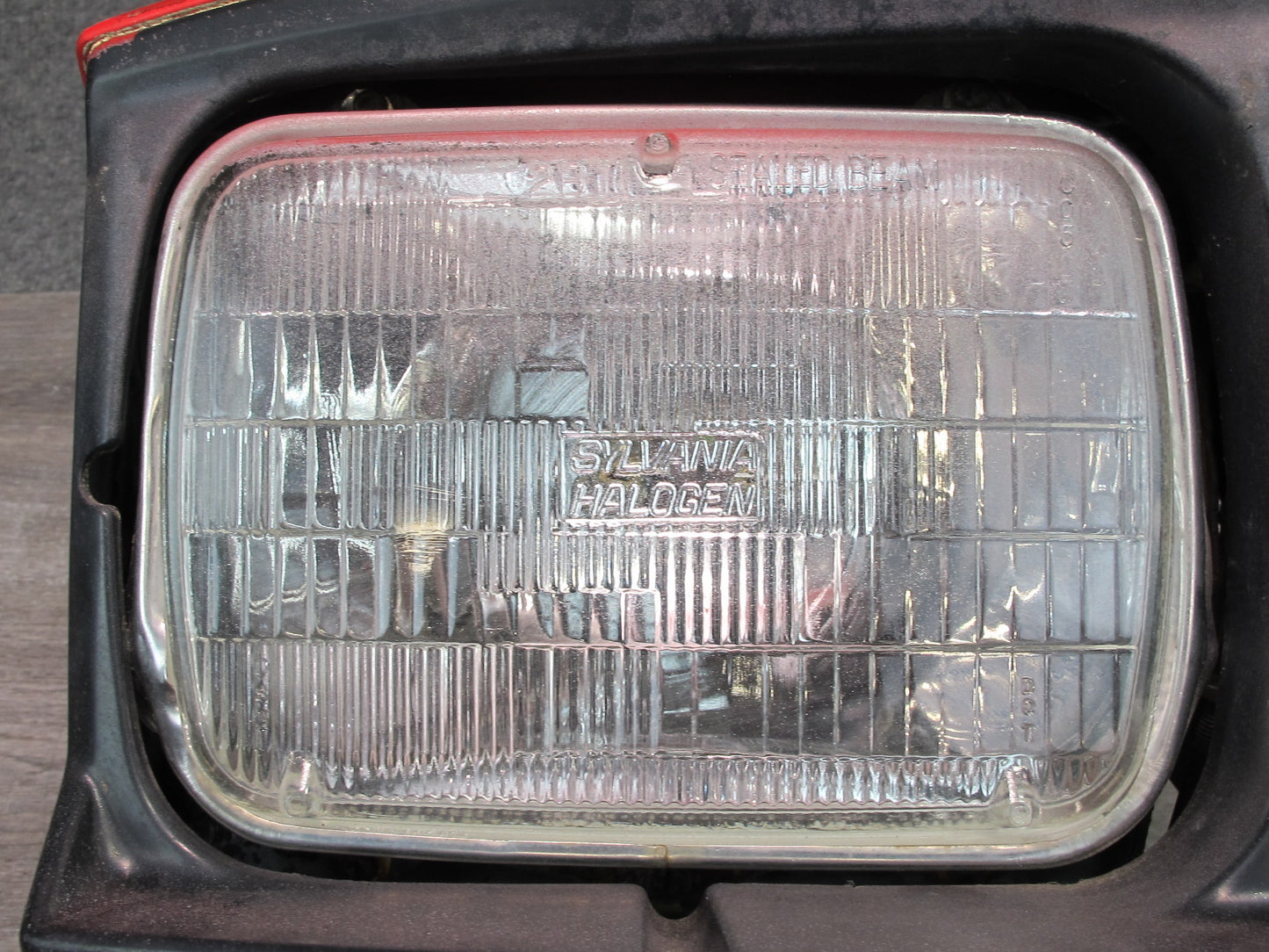 85-89 Toyota MR2 AW15 Front Right POP UP Headlight Lamp w Motor Assembly RED OEM