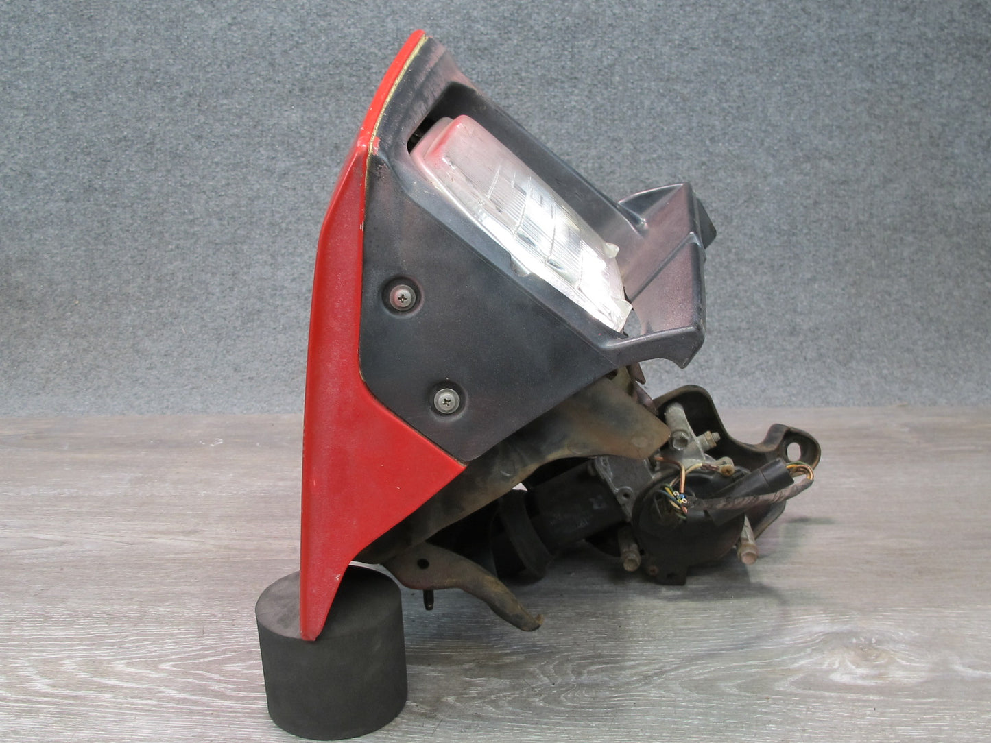 85-89 Toyota MR2 AW15 Front Right POP UP Headlight Lamp w Motor Assembly RED OEM