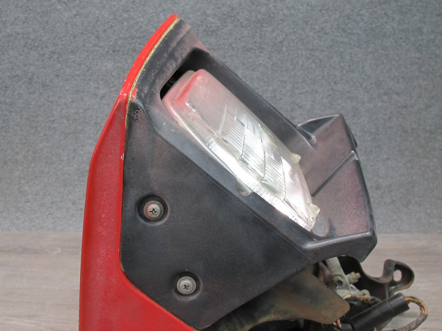 85-89 Toyota MR2 AW15 Front Right POP UP Headlight Lamp w Motor Assembly RED OEM