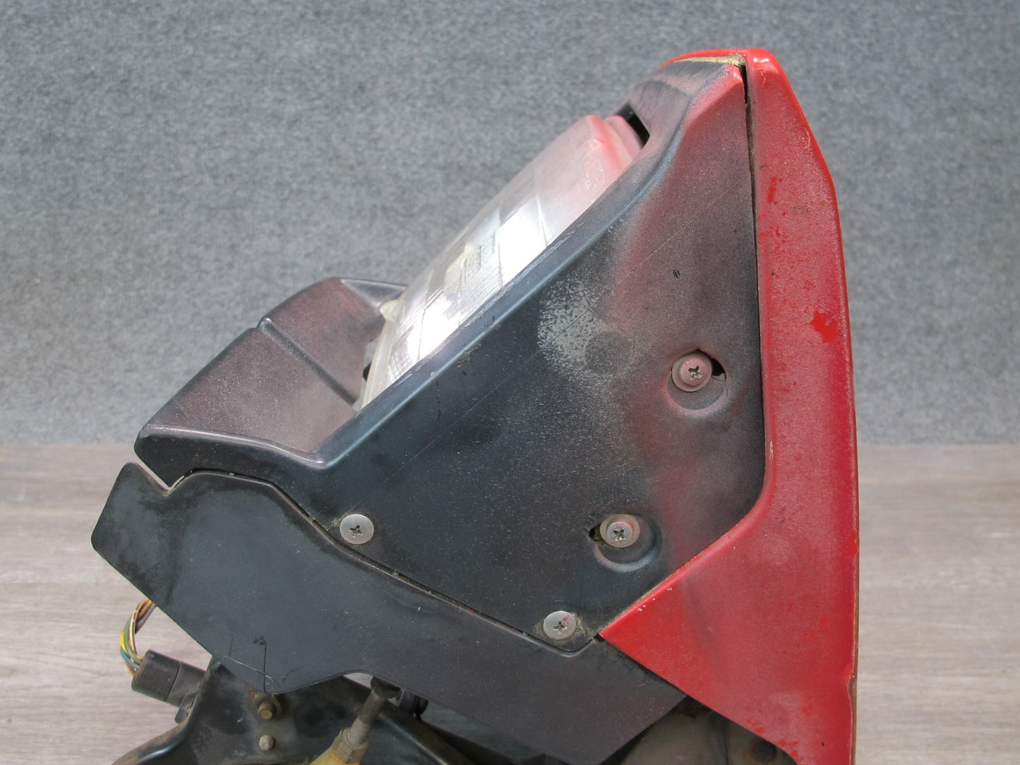 85-89 Toyota MR2 AW15 Front Right POP UP Headlight Lamp w Motor Assembly RED OEM