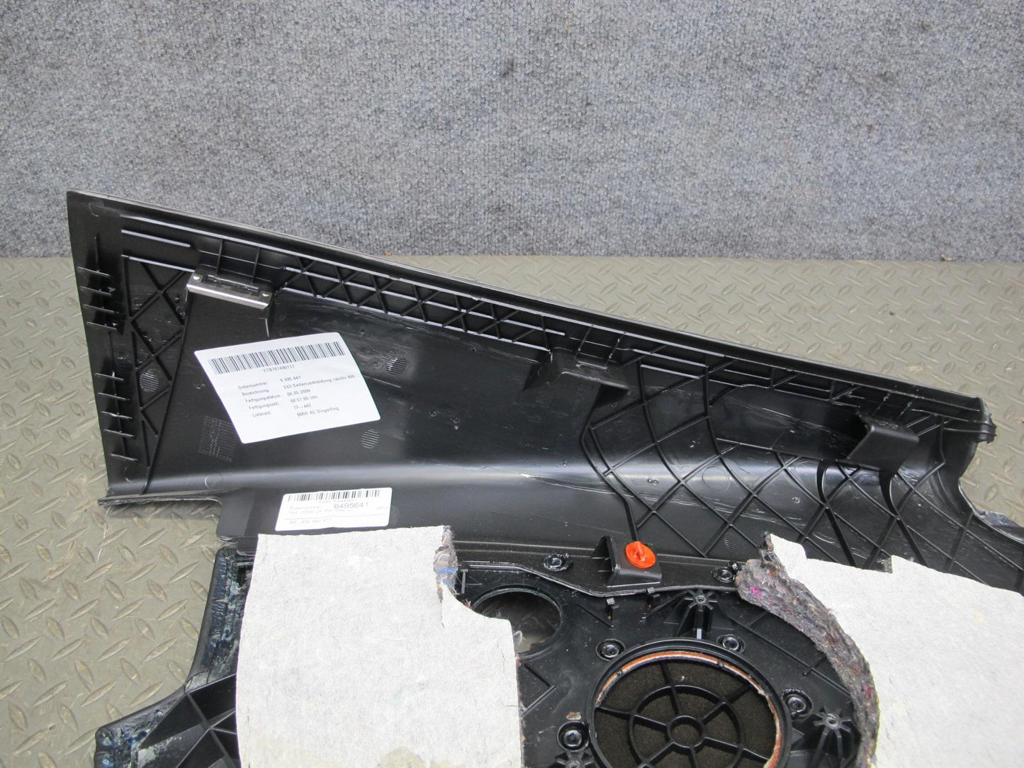 2006-2007 BMW E63 M6 Rear Left & Right Quarter Interior Trim Panel Set of 2