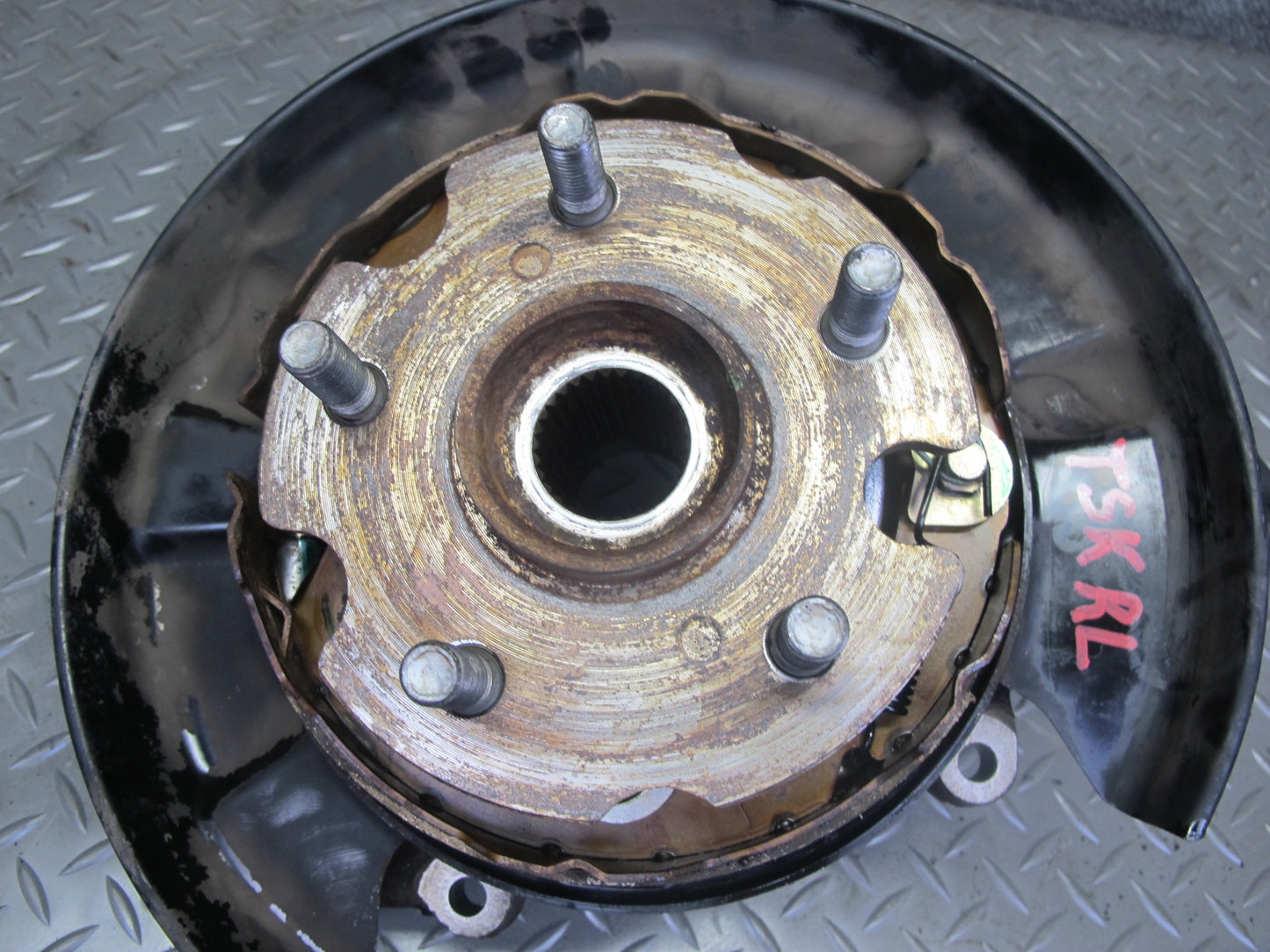 86-92 Toyota Supra MK3 Rear Left Spindle Knuckle Wheel Hub Bearing 106K OEM