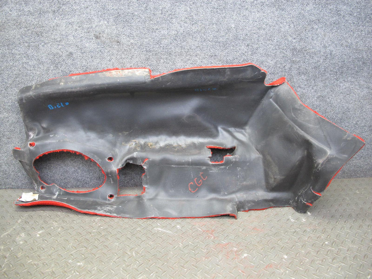 1993 Chevrolet Corvette C4 Set of 2 Rear Hatch Trunk Carpet Cover Torch RED OEM