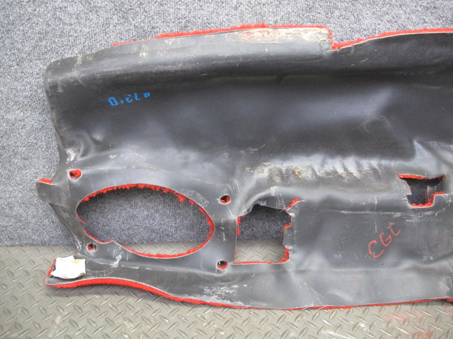1993 Chevrolet Corvette C4 Set of 2 Rear Hatch Trunk Carpet Cover Torch RED OEM