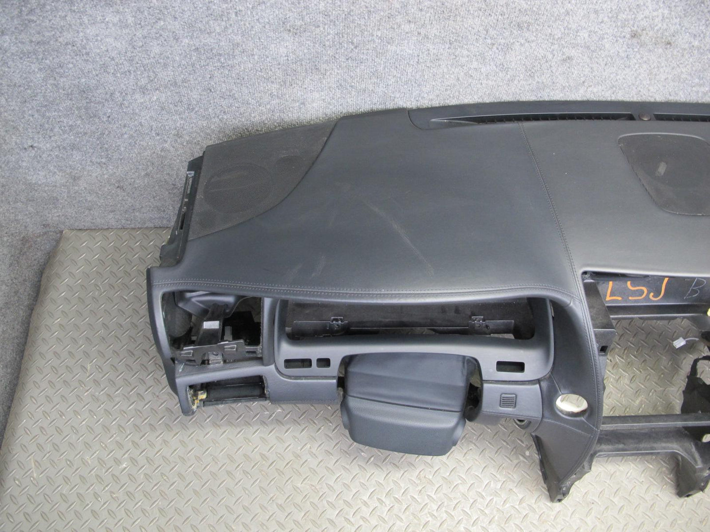 08-12 Lexus LS600hL Leather Dashboard Dash Instrument Panel Trim Black OEM
