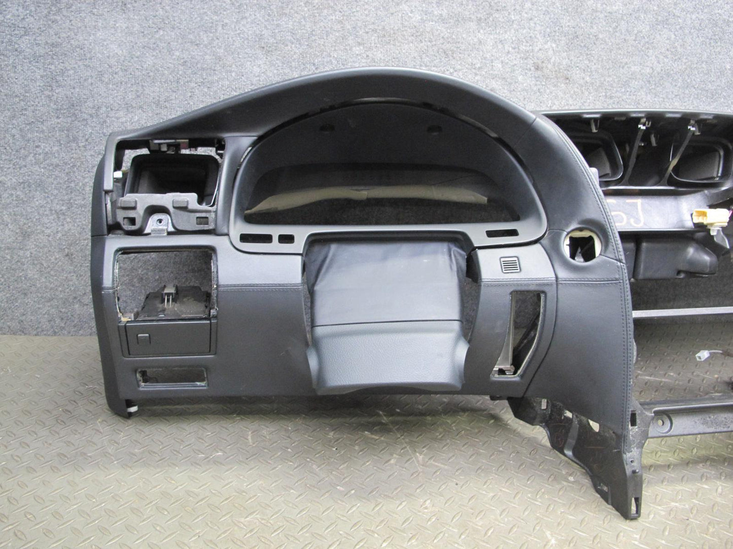 08-12 Lexus LS600hL Leather Dashboard Dash Instrument Panel Trim Black OEM