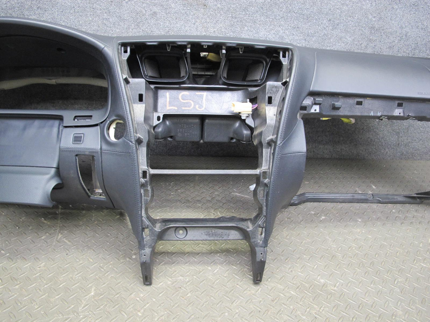 08-12 Lexus LS600hL Leather Dashboard Dash Instrument Panel Trim Black OEM