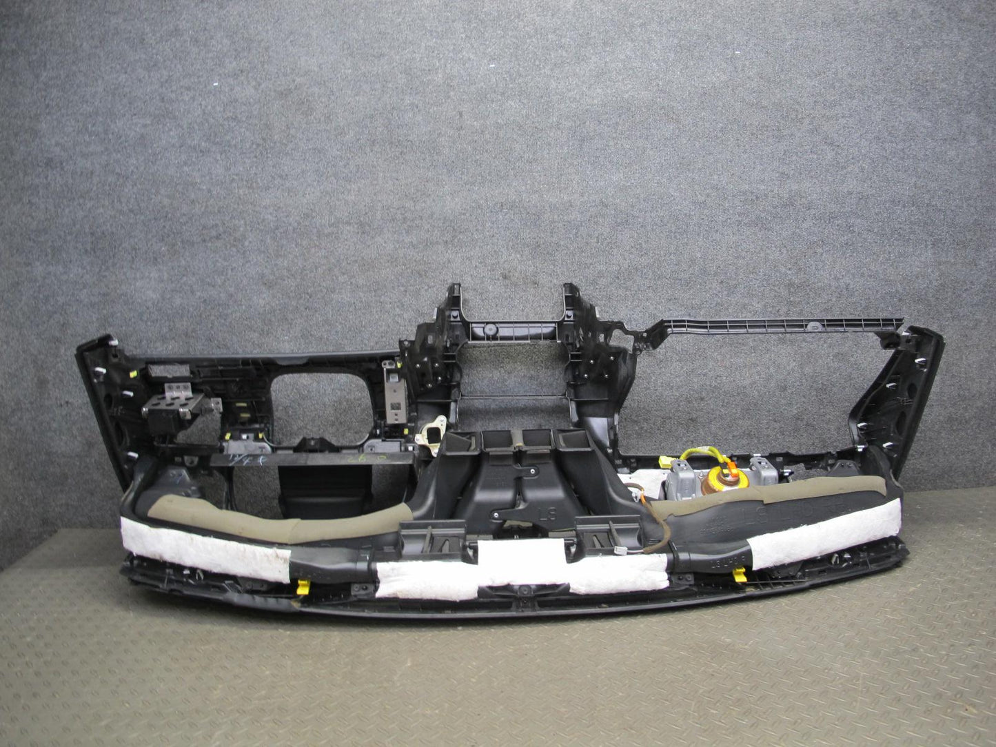 08-12 Lexus LS600hL Leather Dashboard Dash Instrument Panel Trim Black OEM