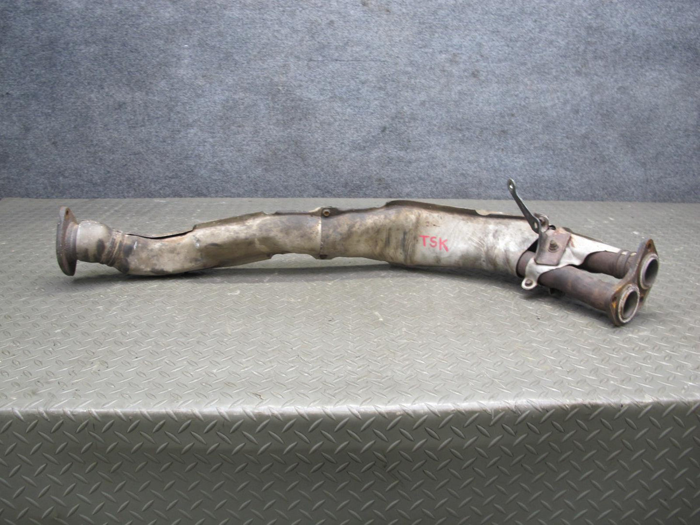 86-92 Toyota Supra MK3 7MGE NON Turbo Front Exhaust Pipe w Heat Shield Assy OEM