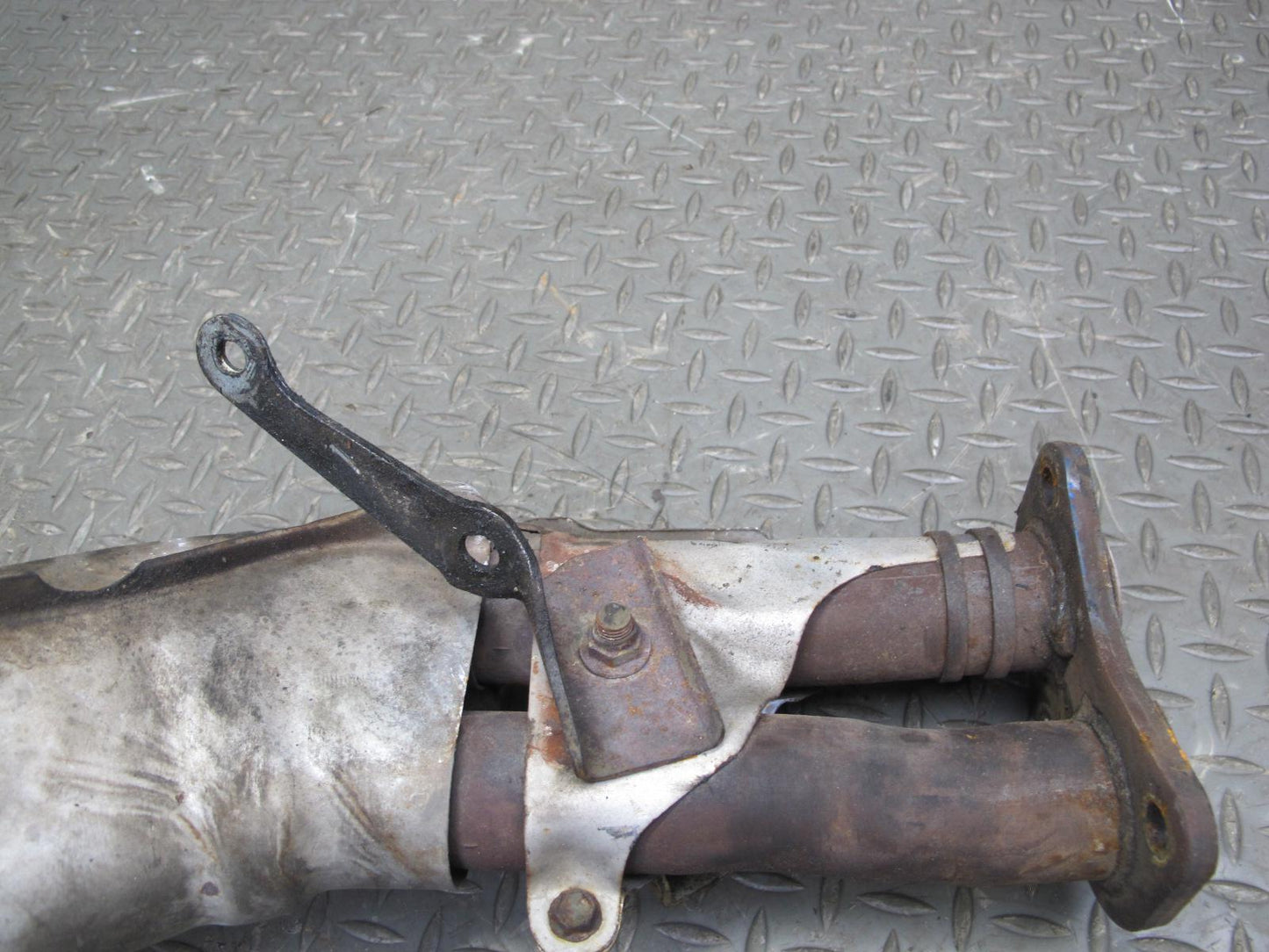 86-92 Toyota Supra MK3 7MGE NON Turbo Front Exhaust Pipe w Heat Shield Assy OEM