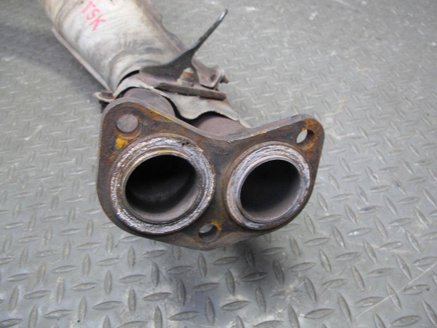 86-92 Toyota Supra MK3 7MGE NON Turbo Front Exhaust Pipe w Heat Shield Assy OEM